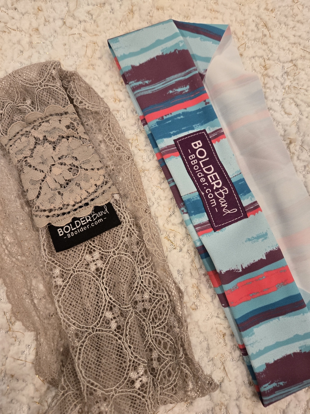 **BUNDLE OF 2** BolderBands Lace & Striped Headbands